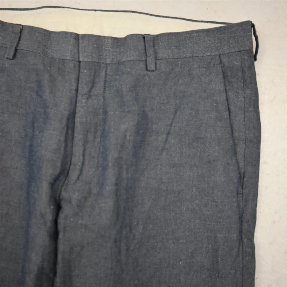 JCrew 31x32 Blue Linen Chambray AU429 Ludlow Slim Mens Pants